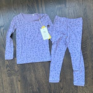 Kyte BABY Taro Leopard Long Sleeve Pajama 5T - NWT